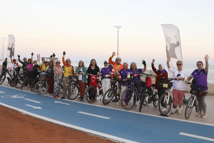 Mersin’de kadınlara pedal gücü