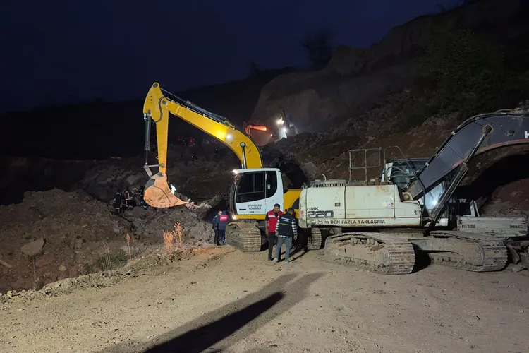 Ordu Fatsa’da taş ocağında göçük!