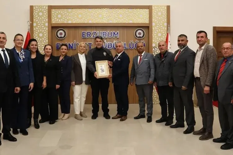 Edirneli muhtarlardan Erzurum’da vefa ziyareti